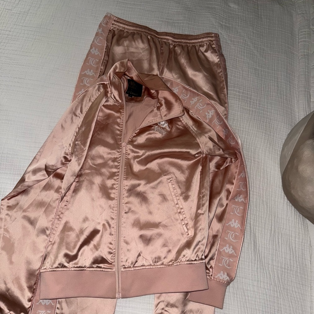 Kappa Pink Satin Tracksuit
